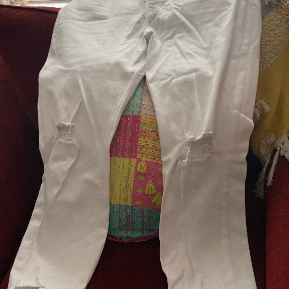 Hudson white denim jeans 30